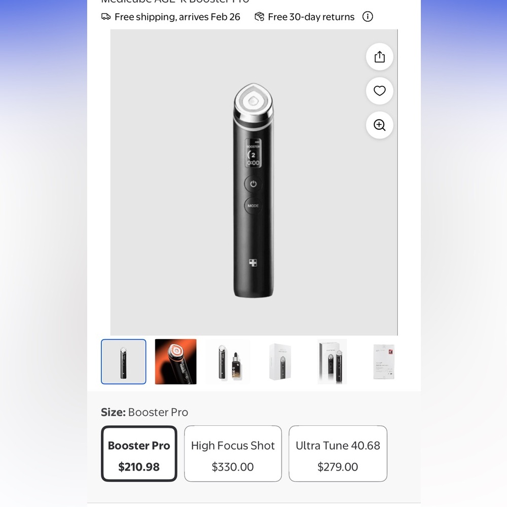 Black Booster Pro Facial Device